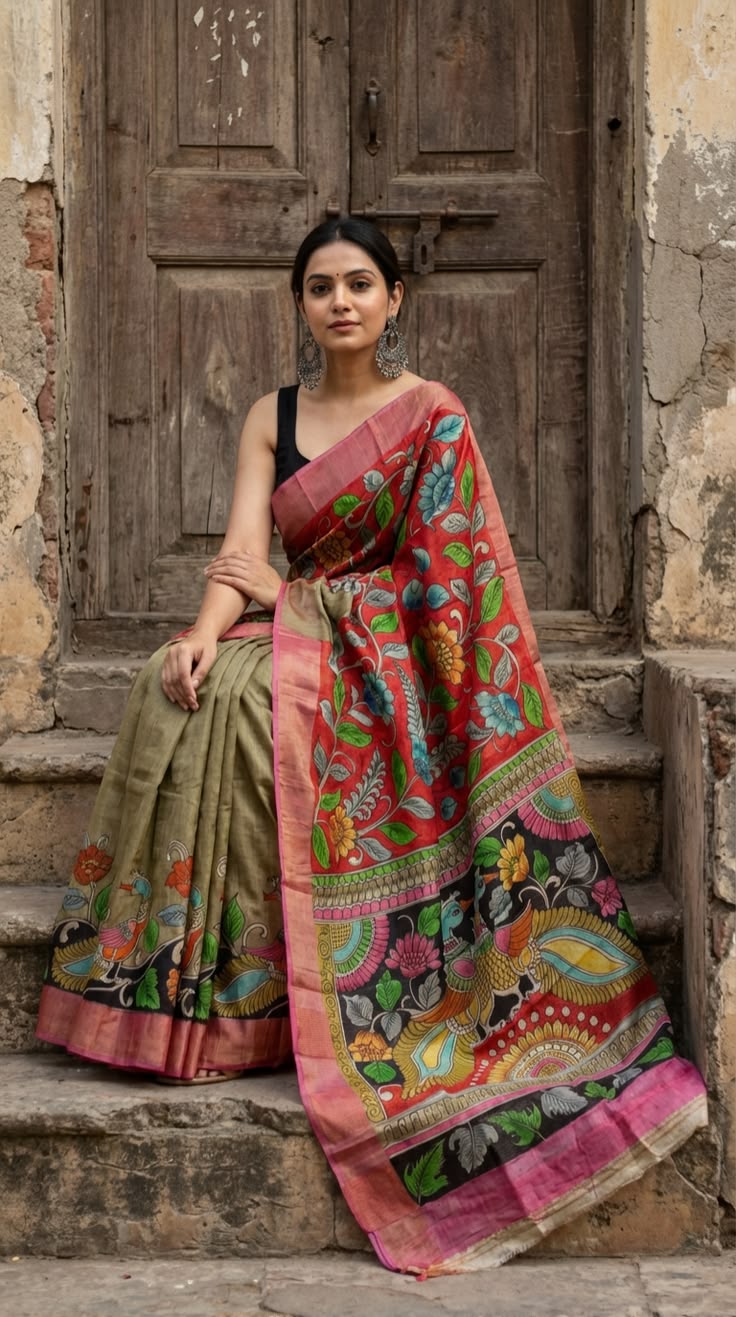 Tussar Silk Saree